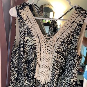 Fab’rik black tie up romper